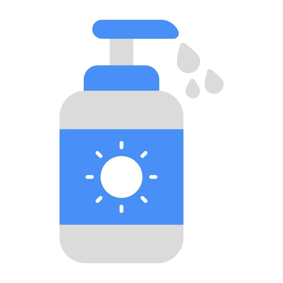 A creative design icon of sunblock vector