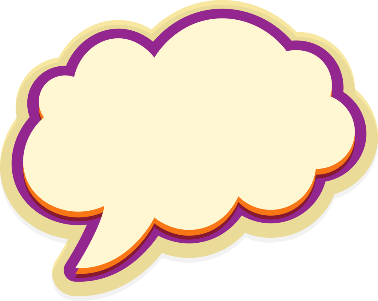 bubble speech label png