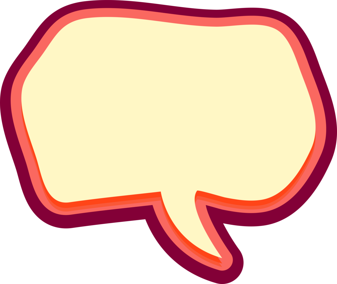 bubble speech label png