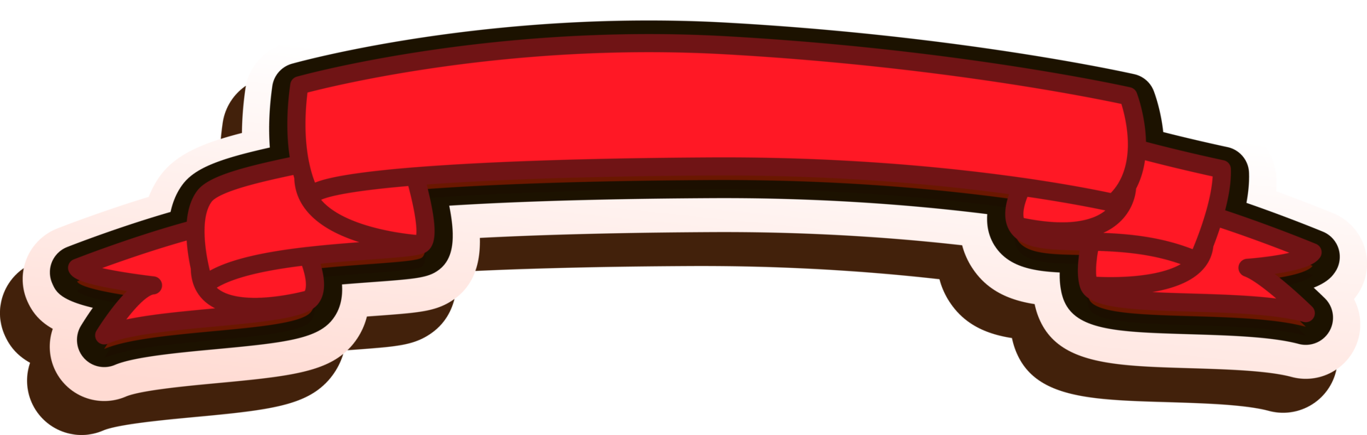 ribbon shape banner png