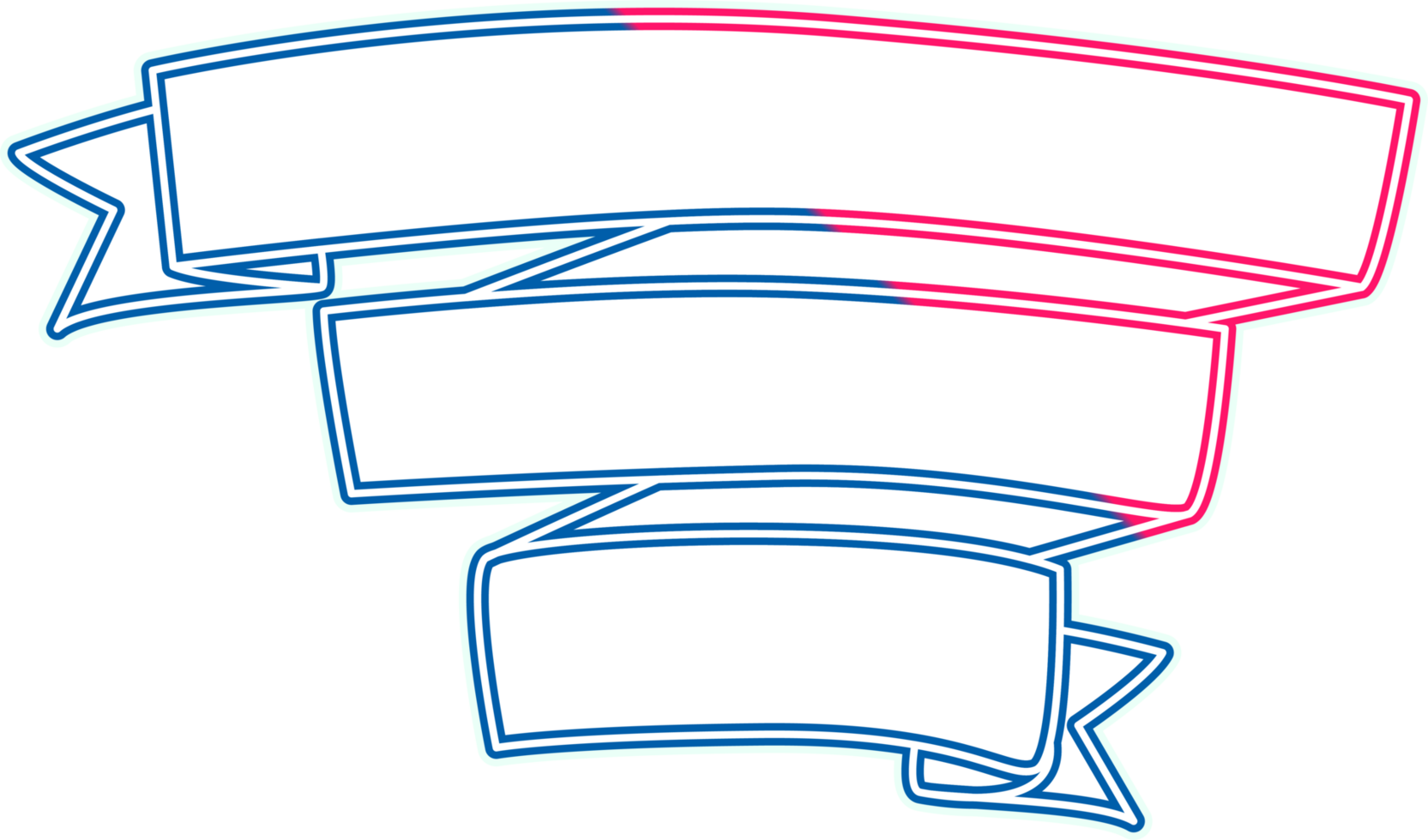 ribbon shape banner png