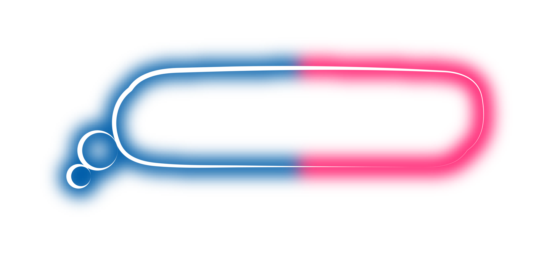 neon bubble speech label png
