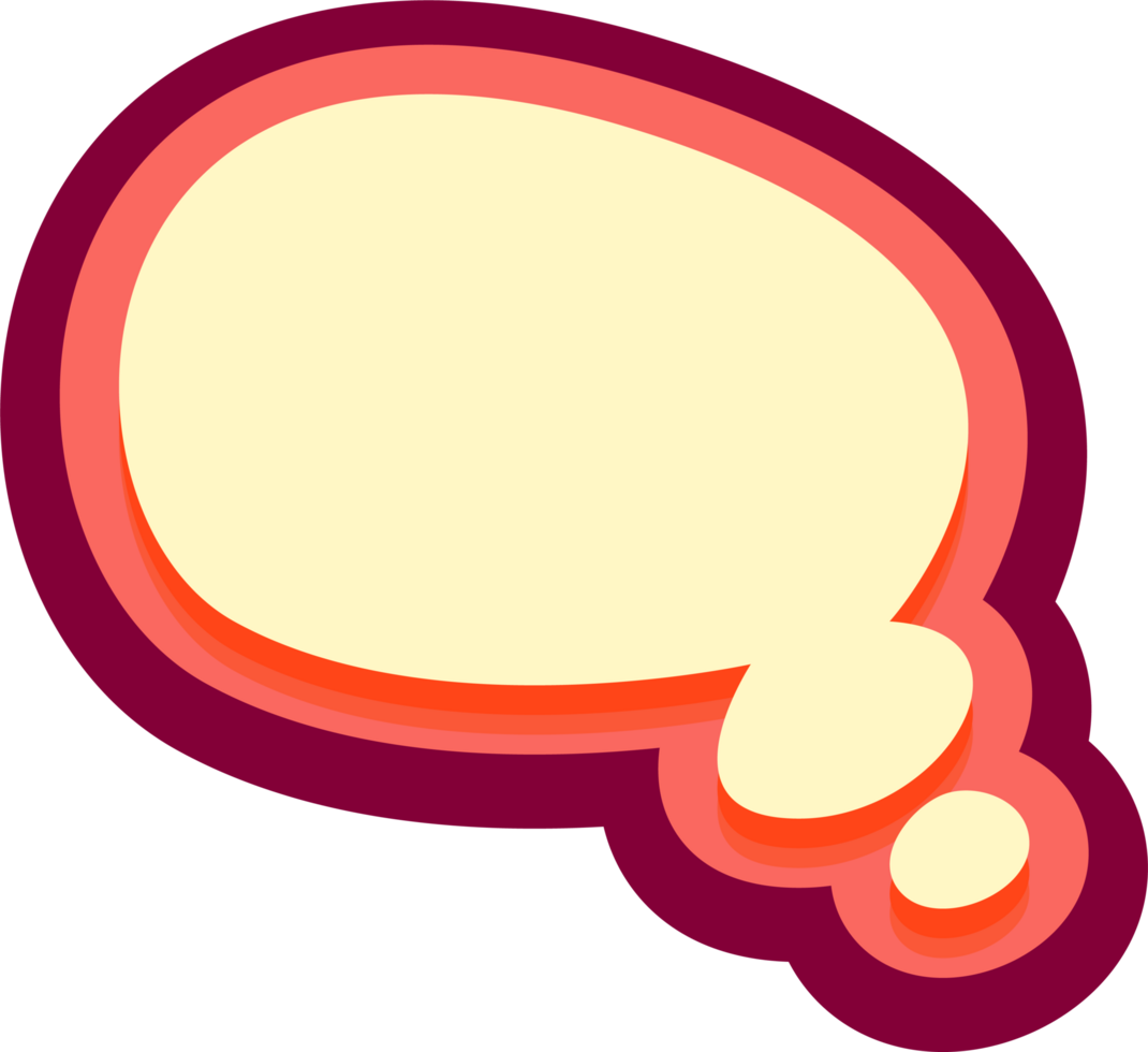 bubble speech label png