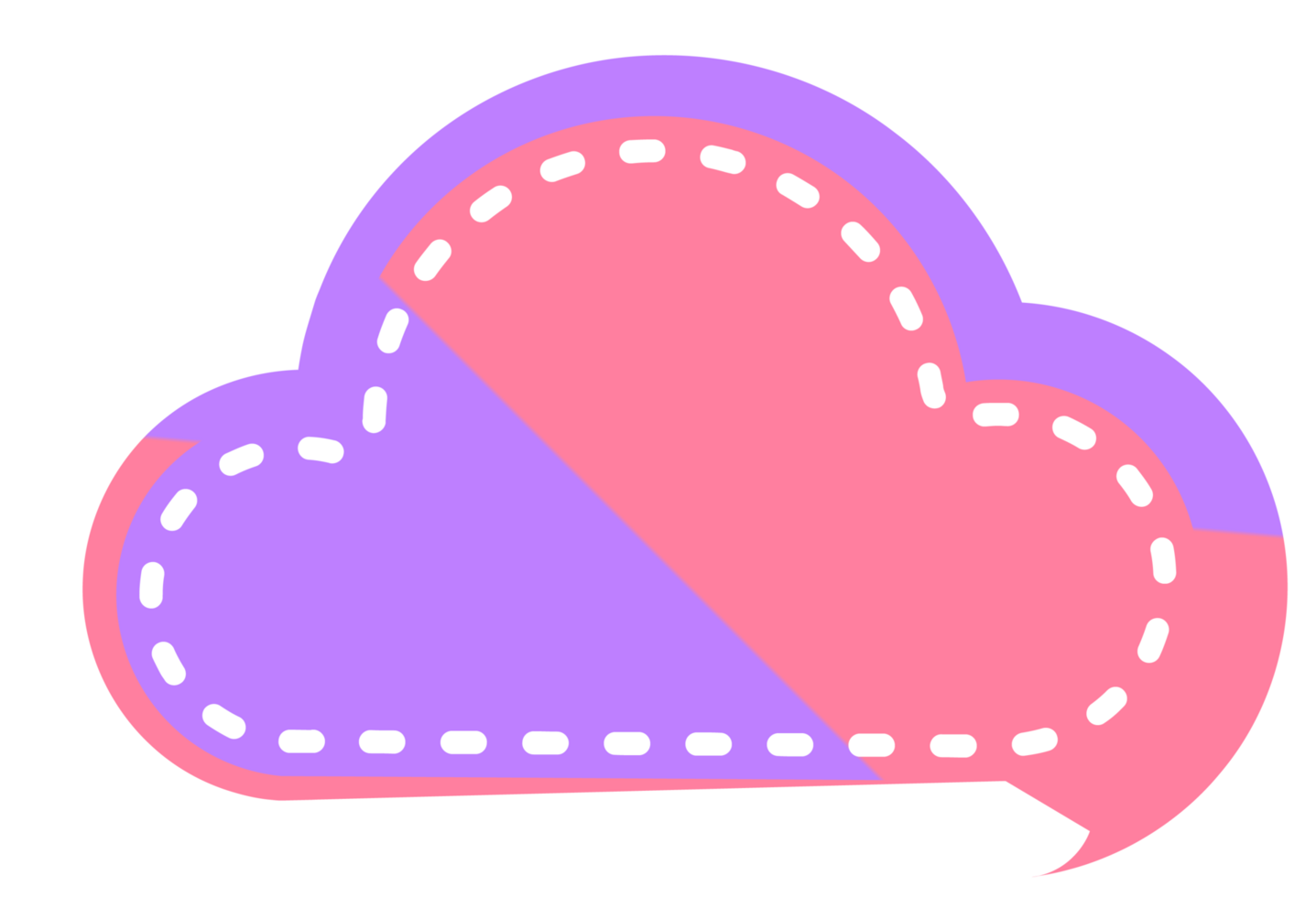 bubble speech label png