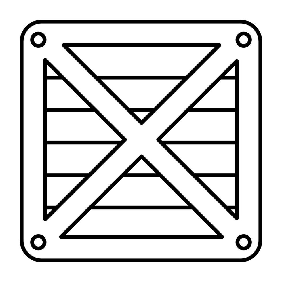 un único diseño icono de de madera caja vector