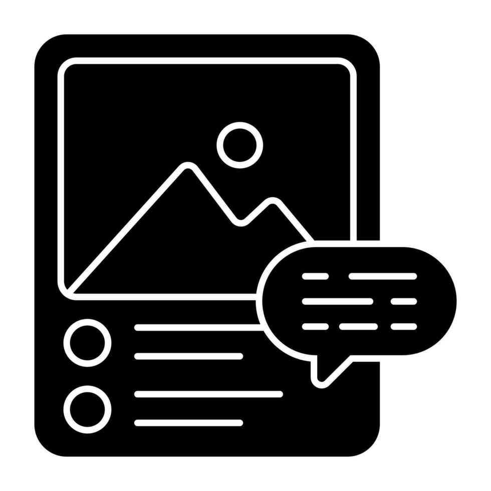 Photo icon, editable vector