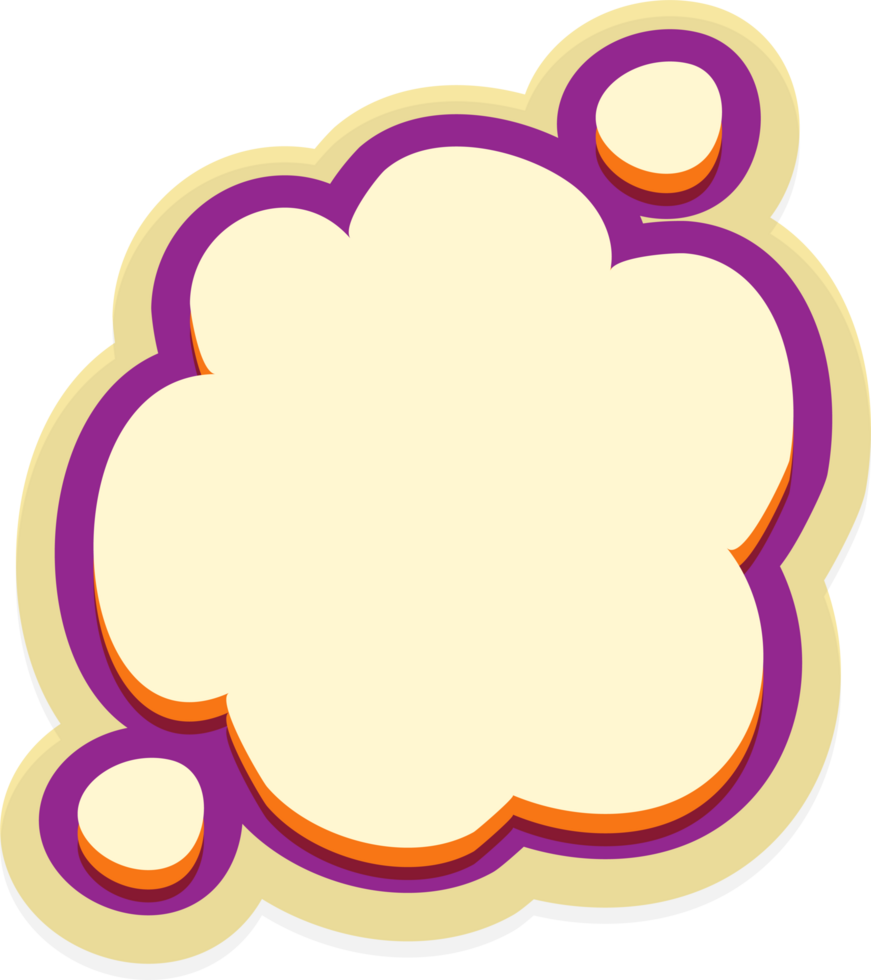 bubble speech label png