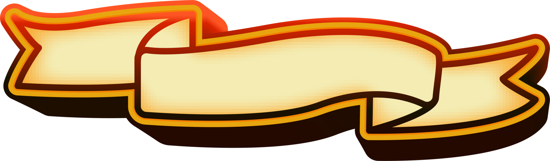 ribbon shape banner png