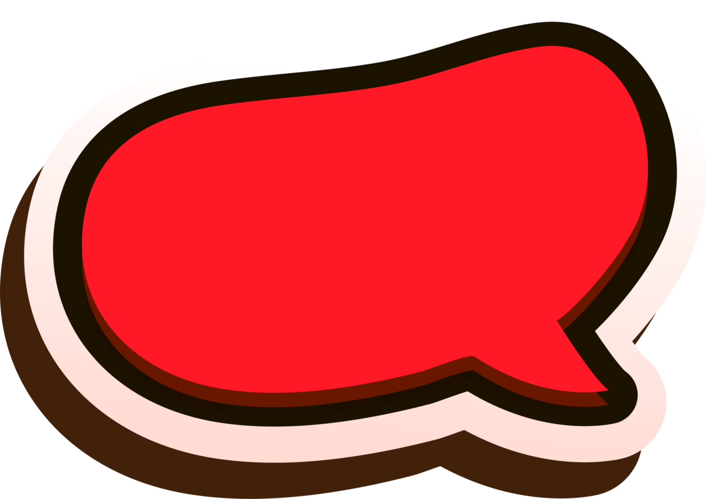 bubble speech label png