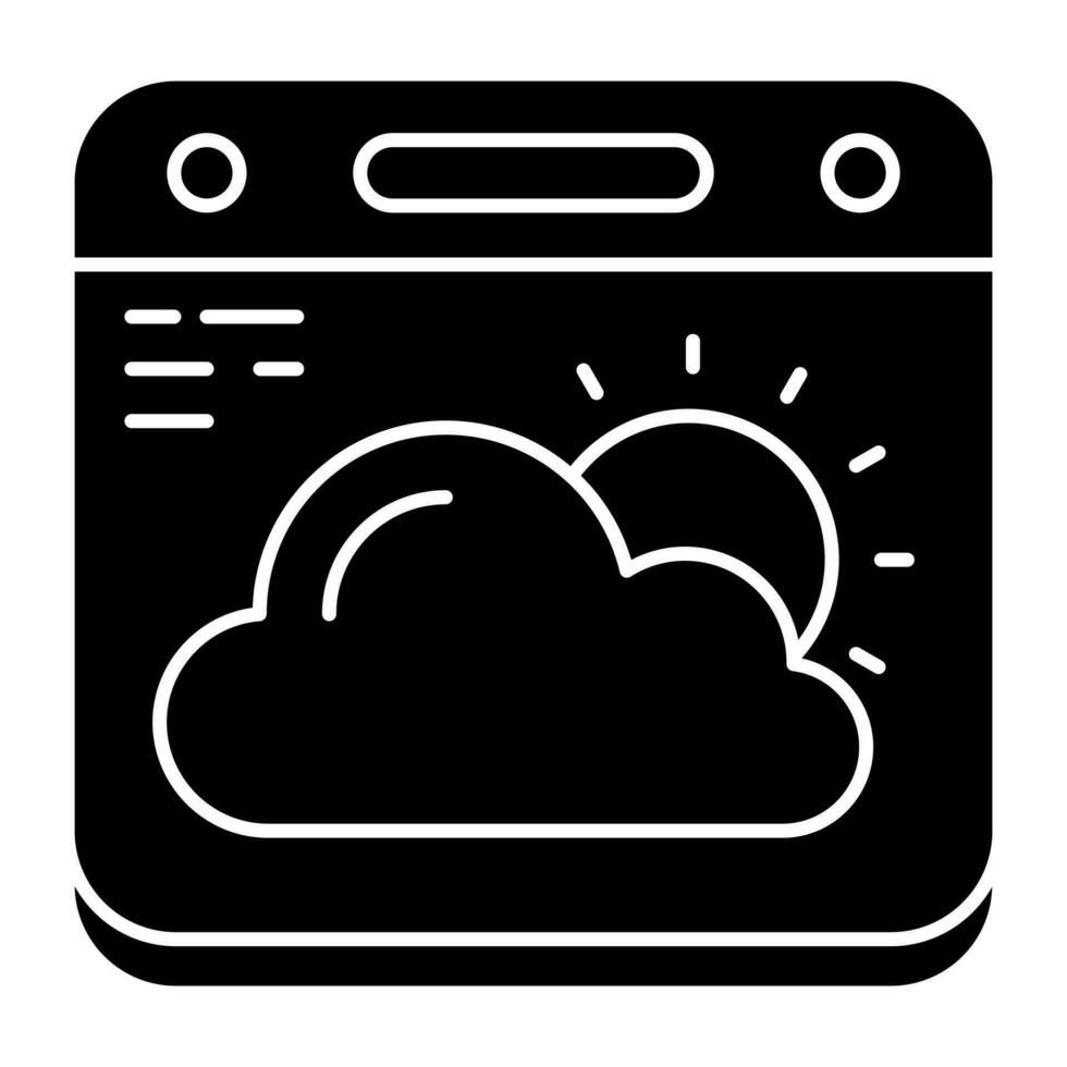 Trendy vector design of weather calendar 24168132 Vector Art at Vecteezy