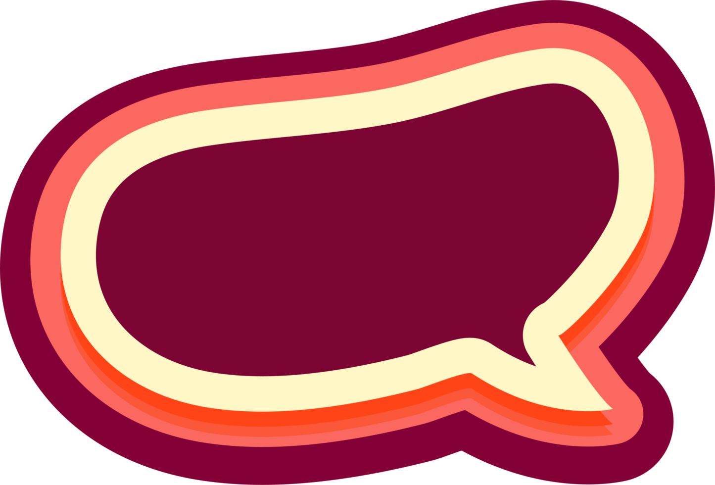 bubble speech label png