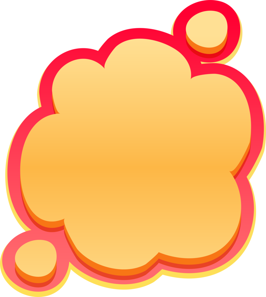 bubble speech label png