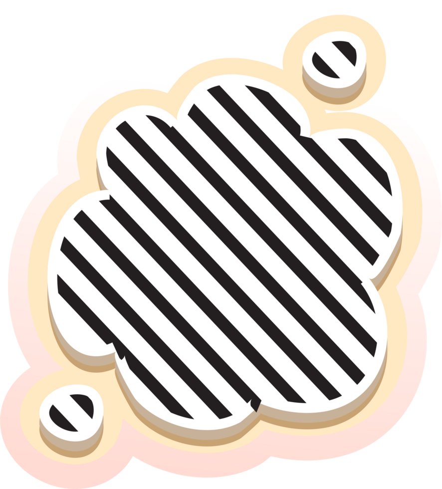 bubble speech label png