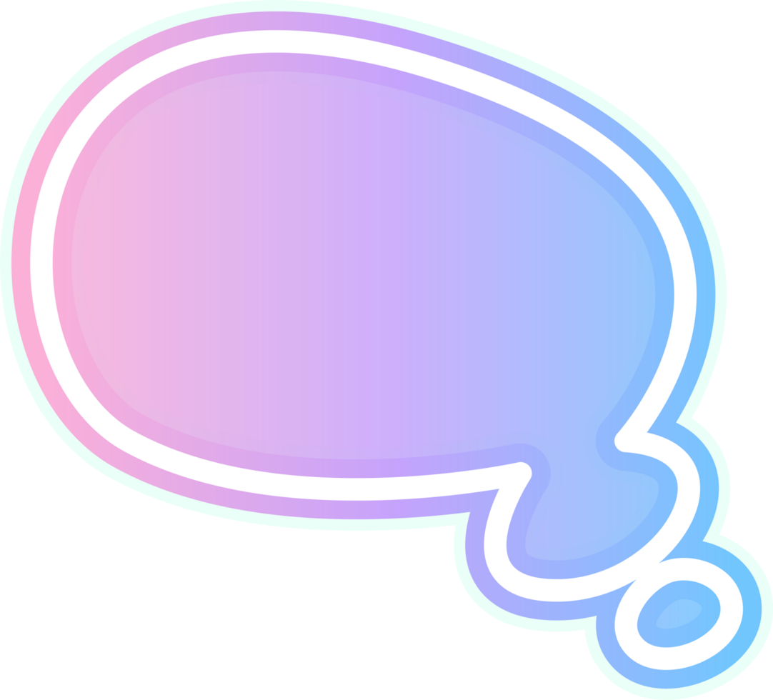 bubble speech label png