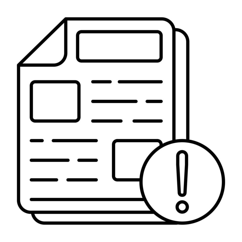 An icon design of file error vector