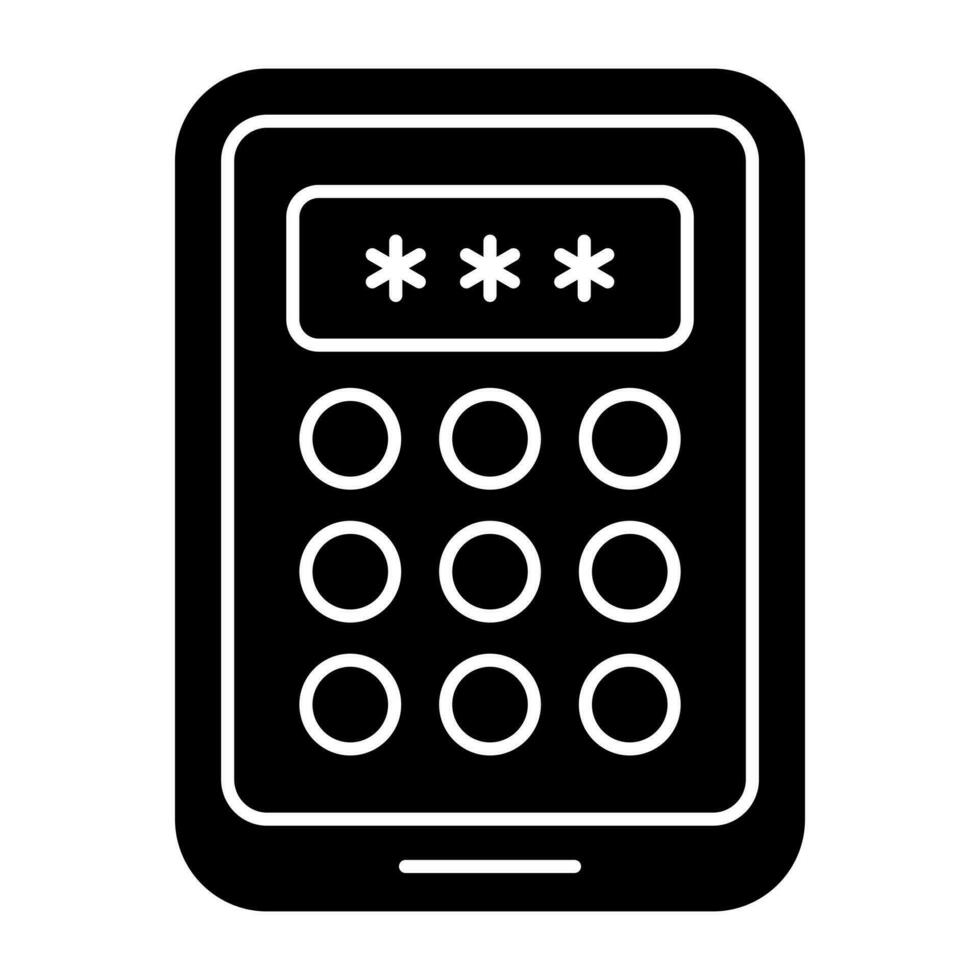 Modern design icon of mobile pattern lock vector
