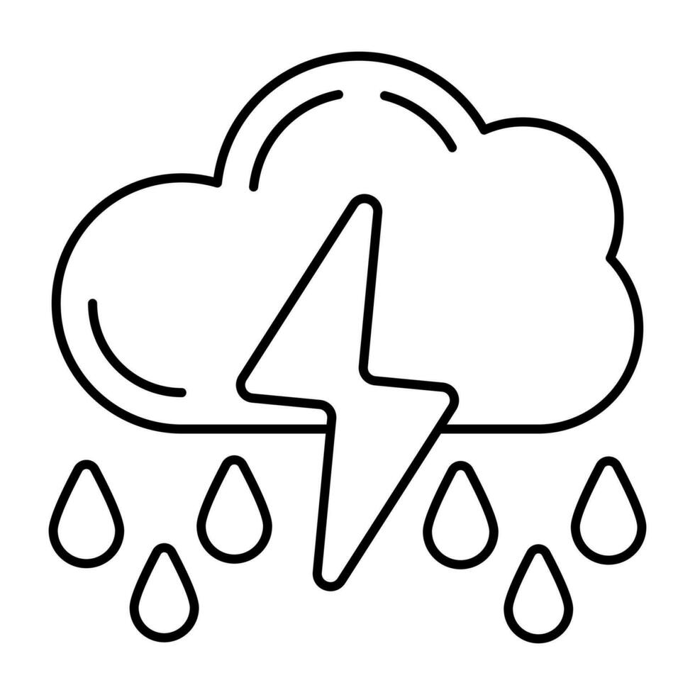 Rainfall icon in perfect design vector