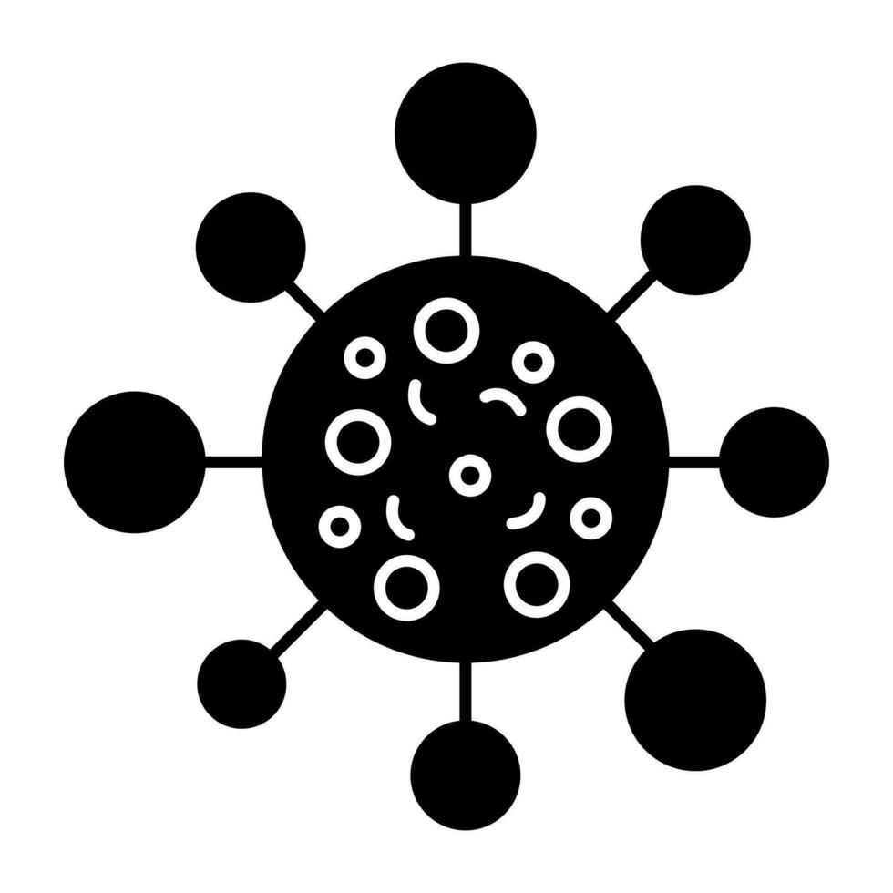 moderno diseño icono de topología vector