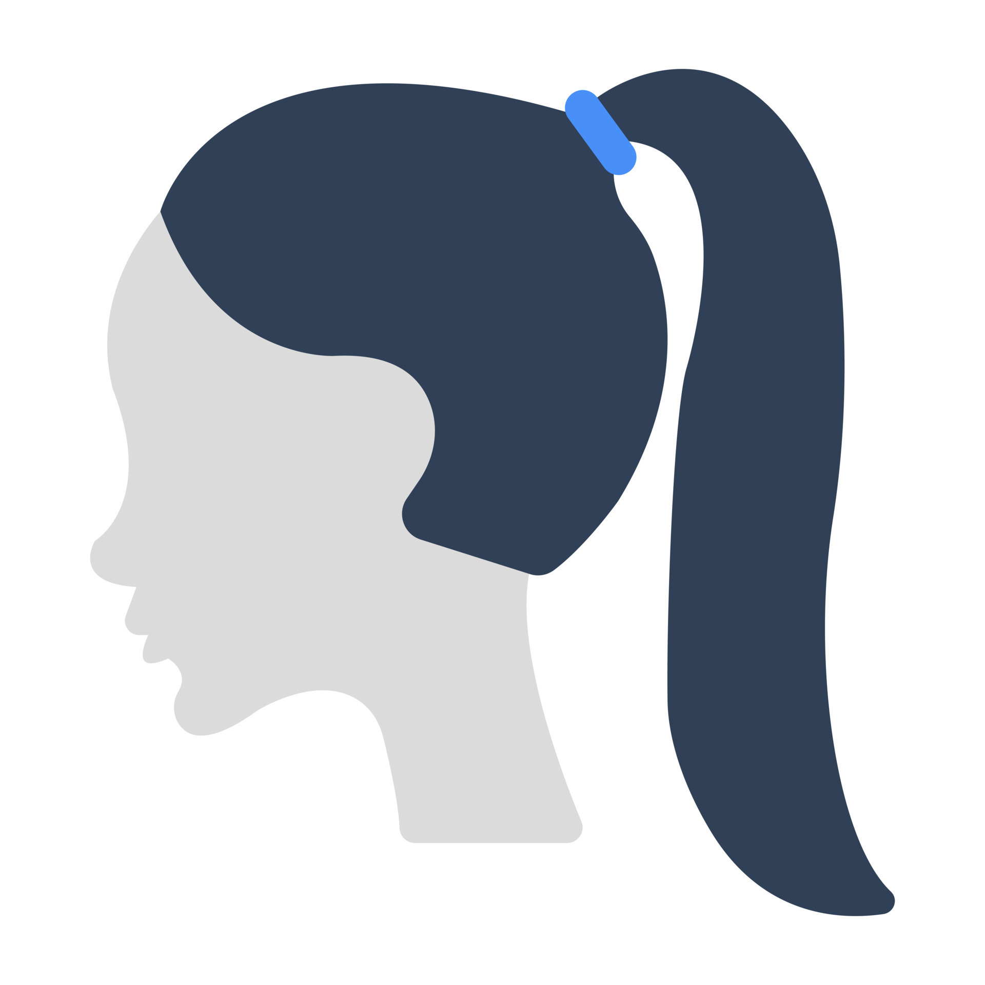 An icon design of ponytail 24168457 Vector Art at Vecteezy