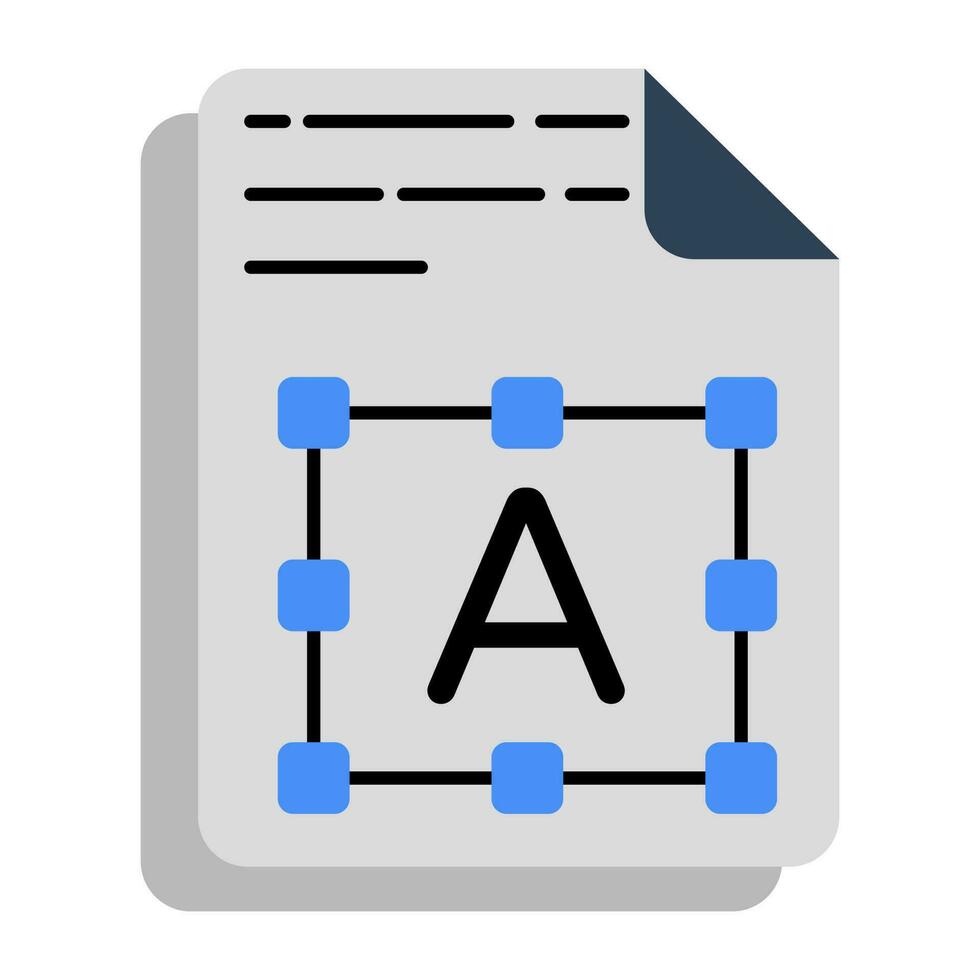 A creative design icon of file format, flat style vector