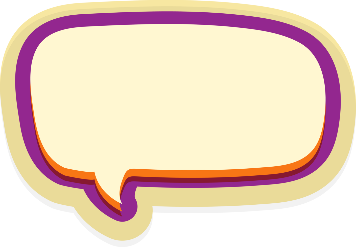 bubble speech label png