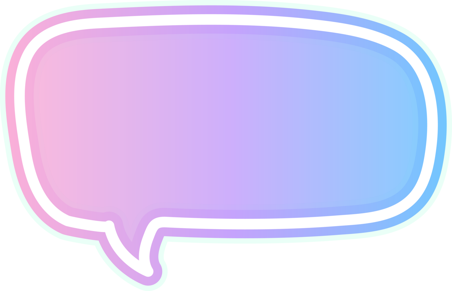 bubble speech label png