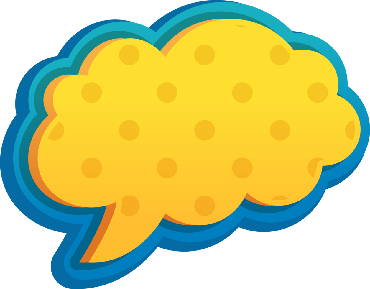 bubble speech label png