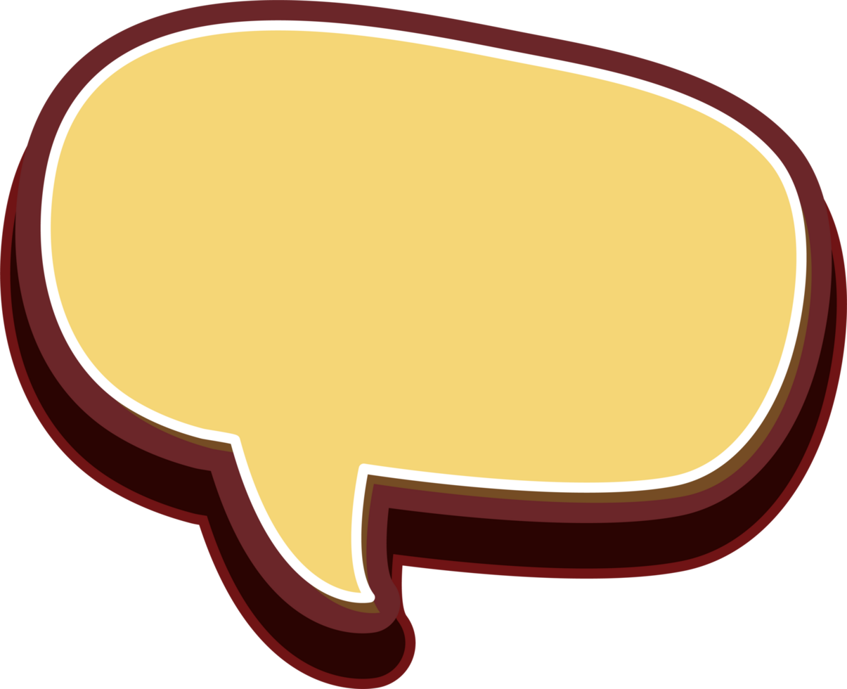 bubble speech label png