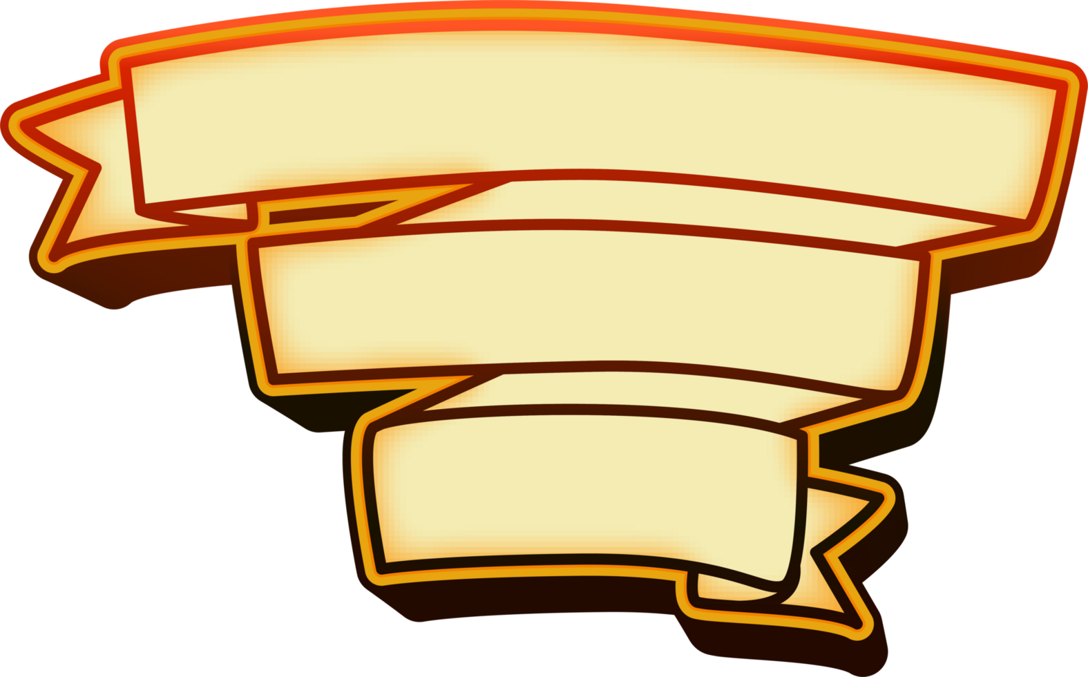 ribbon shape banner png