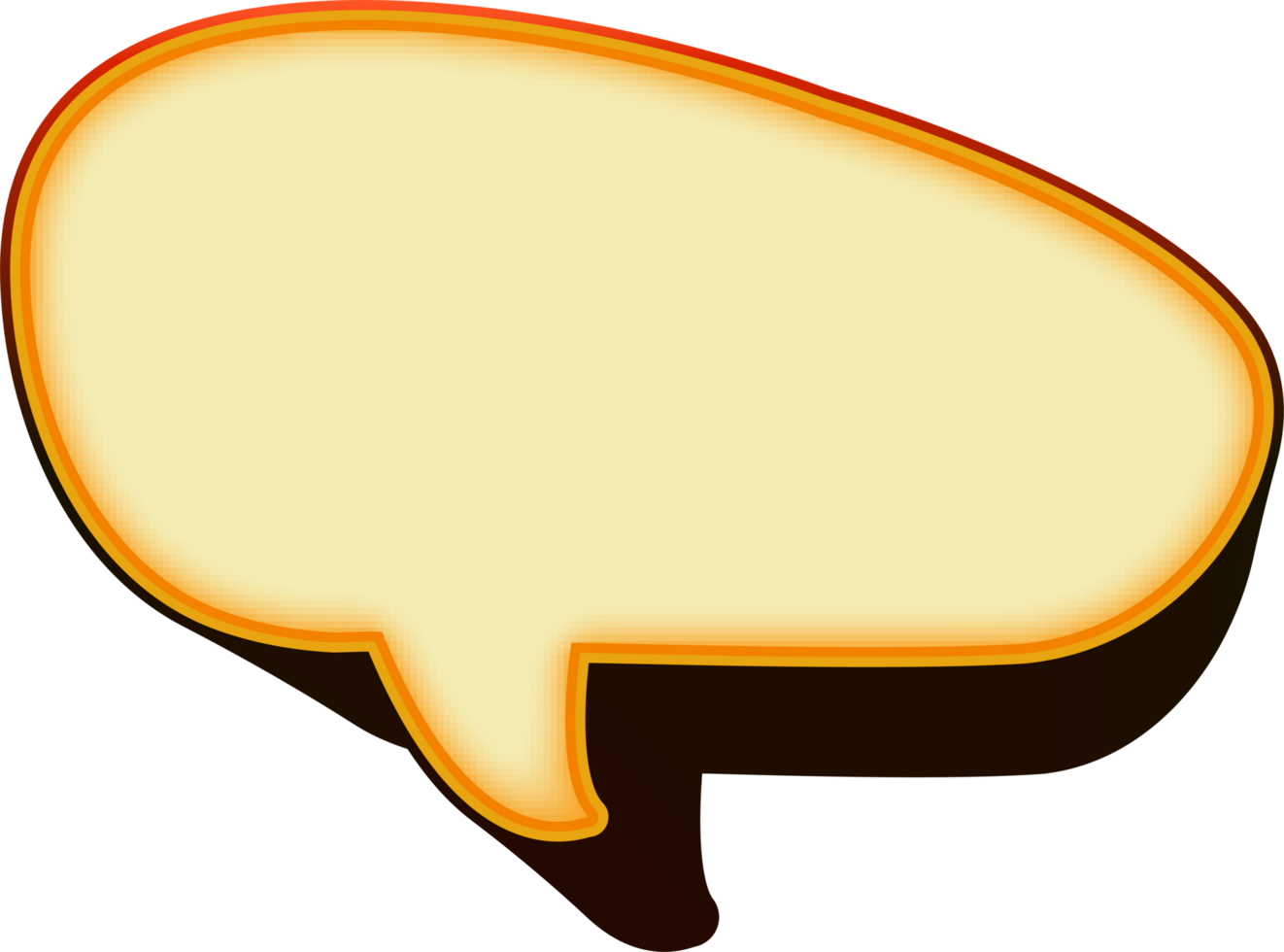bubble speech label png