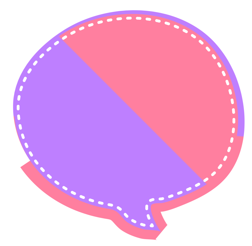 bubble speech label png