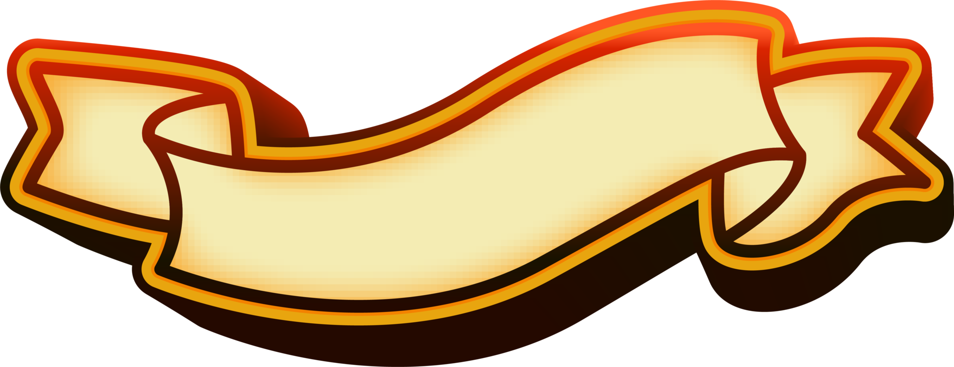 ribbon shape banner png