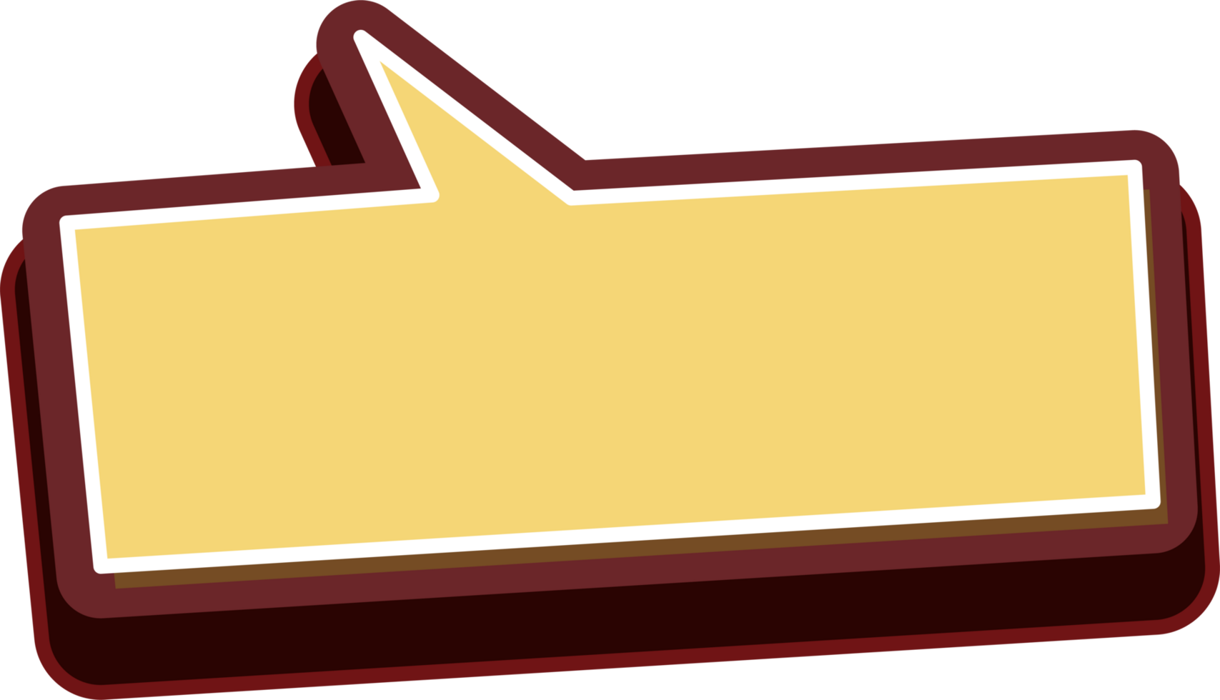 bubble speech label png