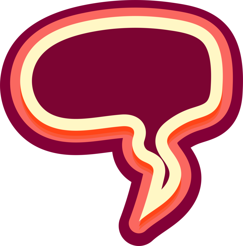 bubble speech label png