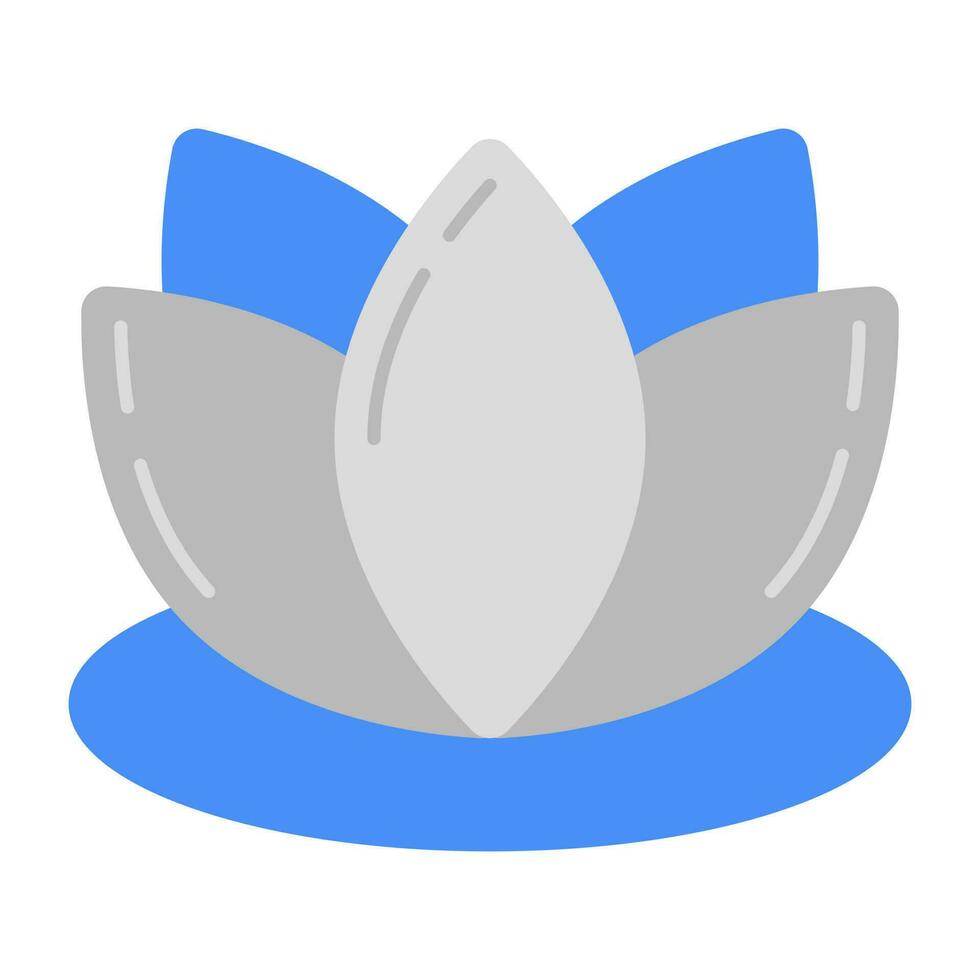 An icon design of lotus flower vector
