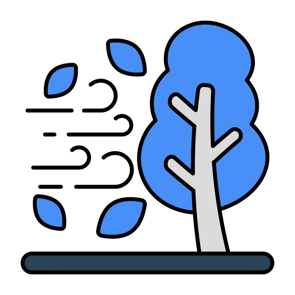 A perfect design icon of windstorm vector