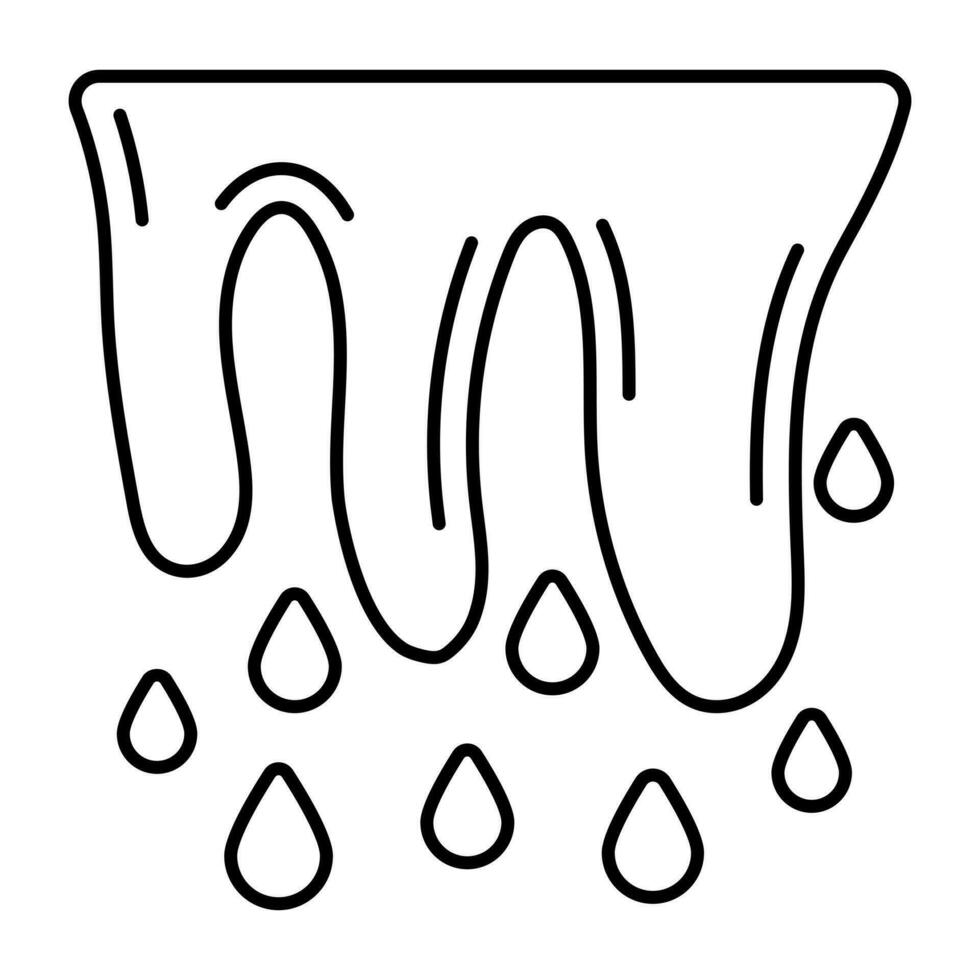 Trendy vector design of melting