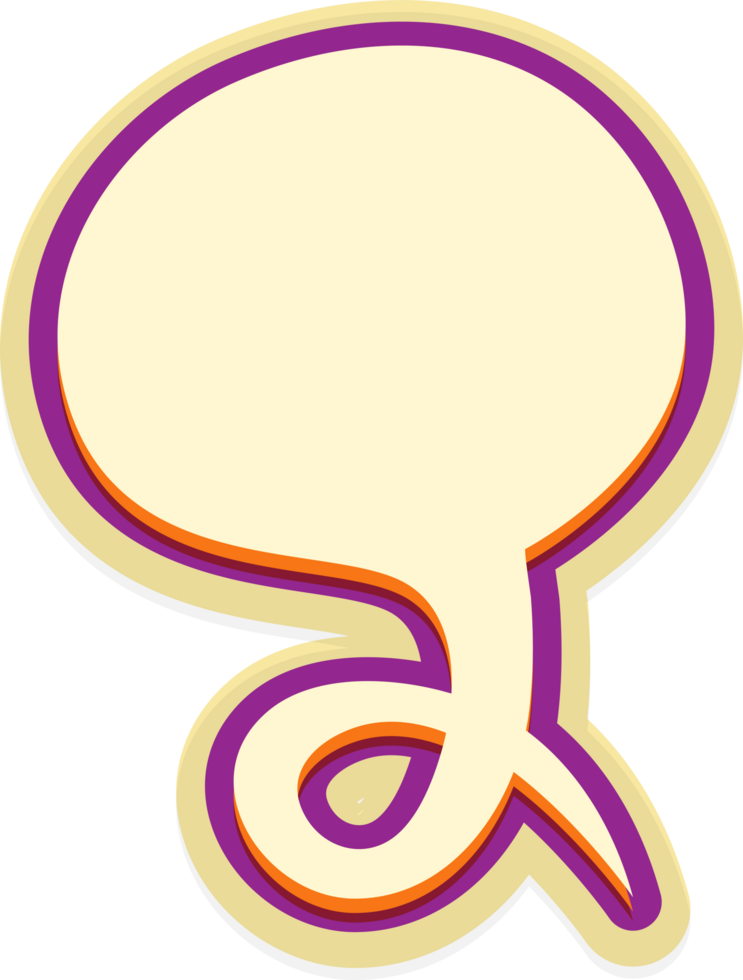 bubble speech label png