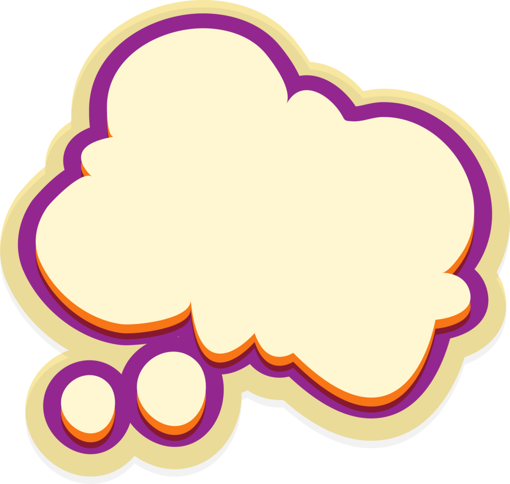 bubble speech label png