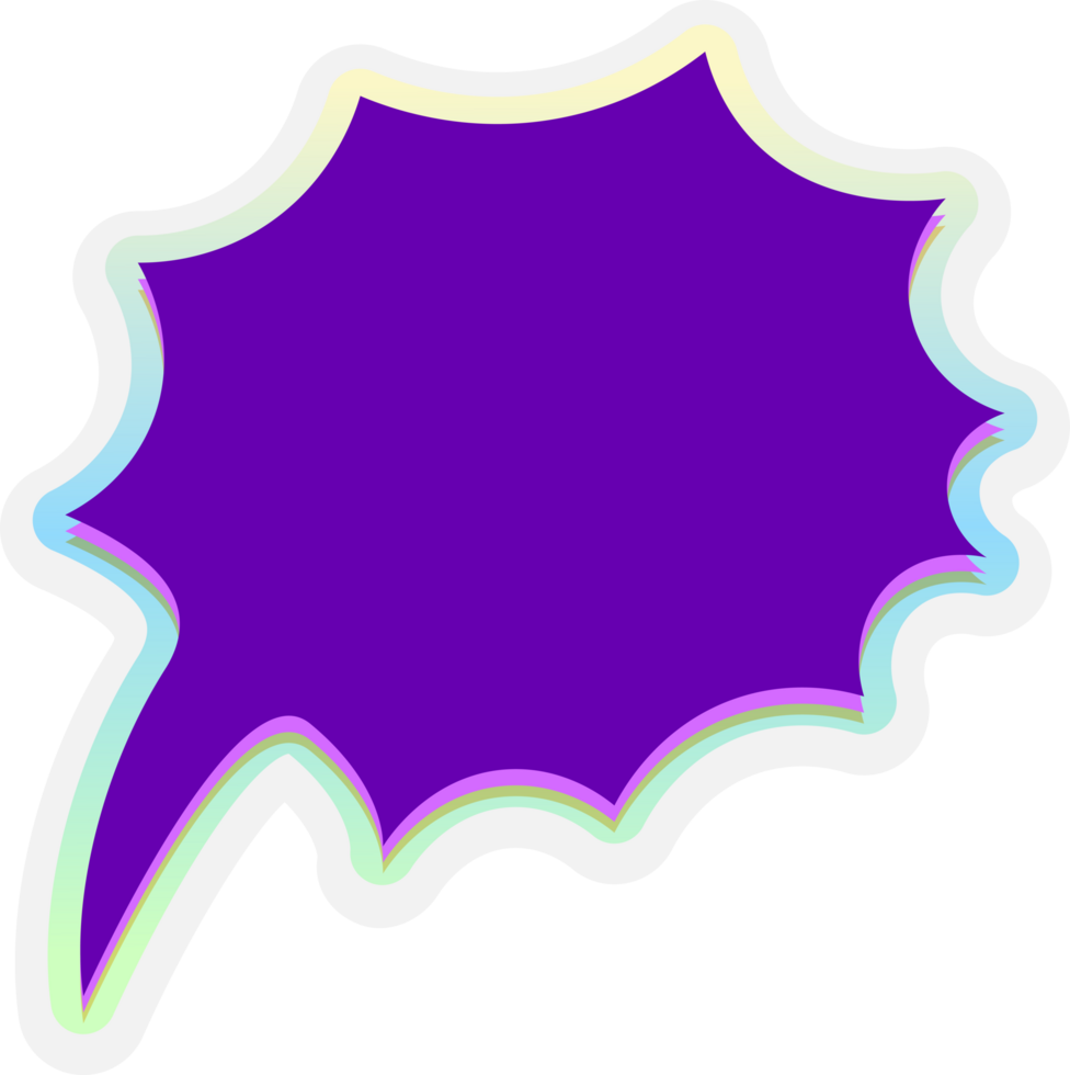 bubble speech label png
