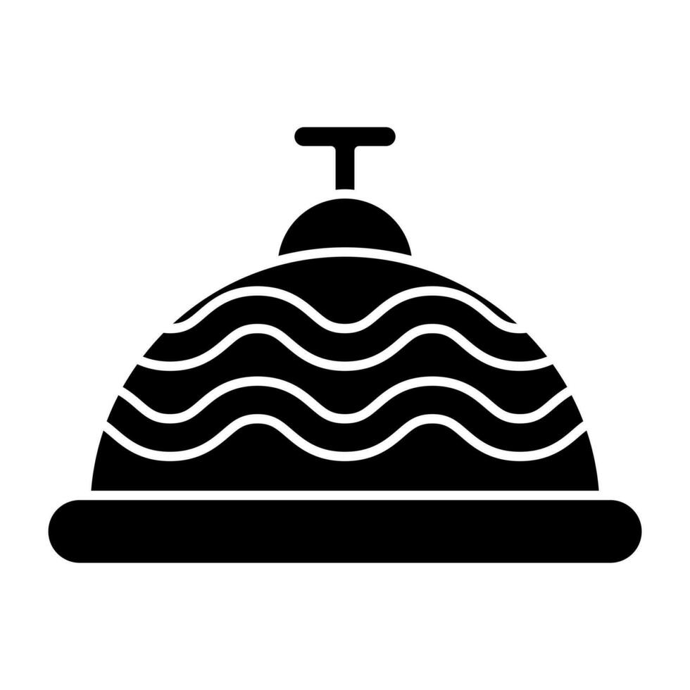 Modern design icon of hotel bell vector