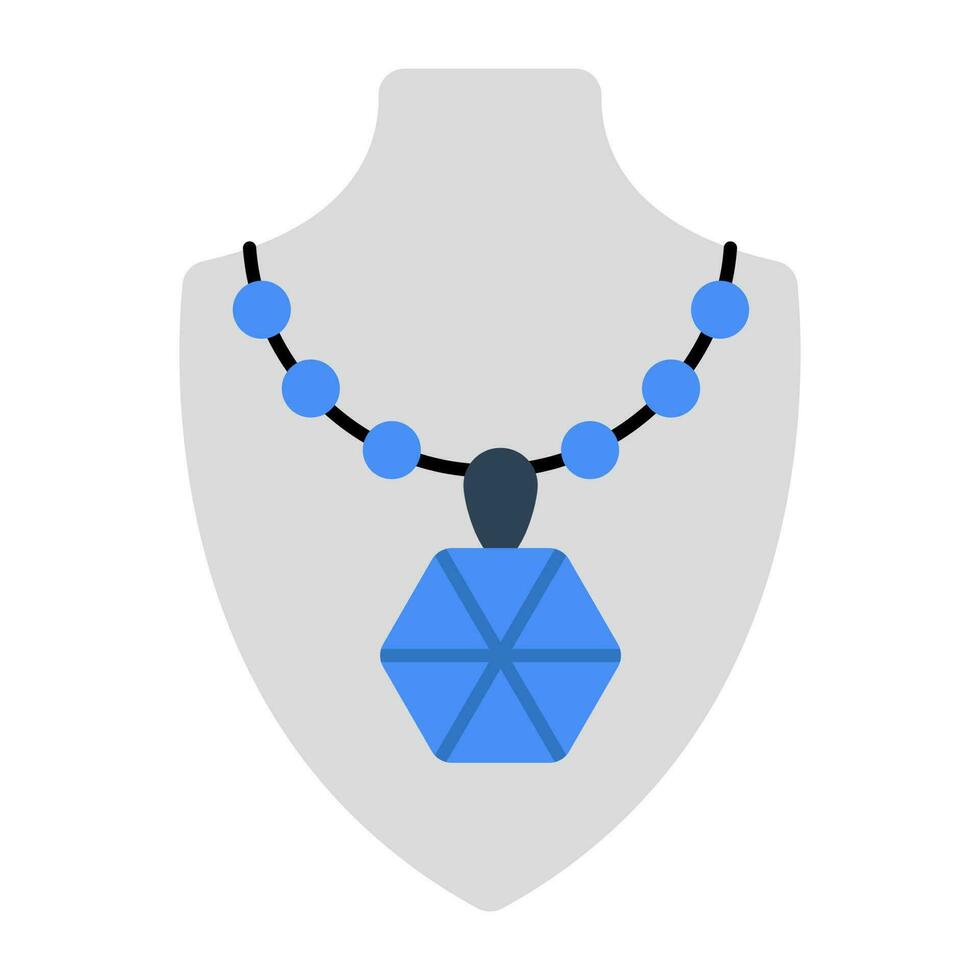 An icon design of necklace vector