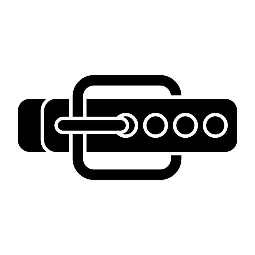 Waist belt icon, editable vector