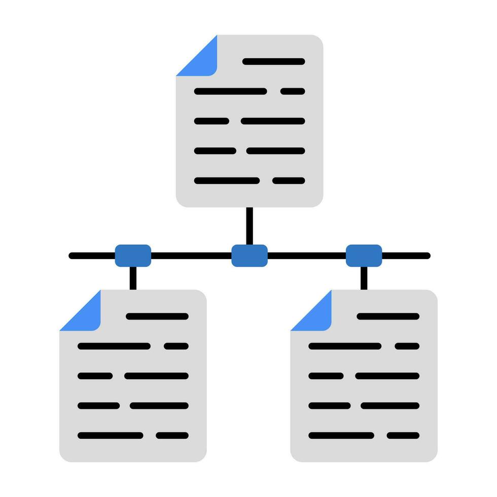 Modern design icon of file network vector