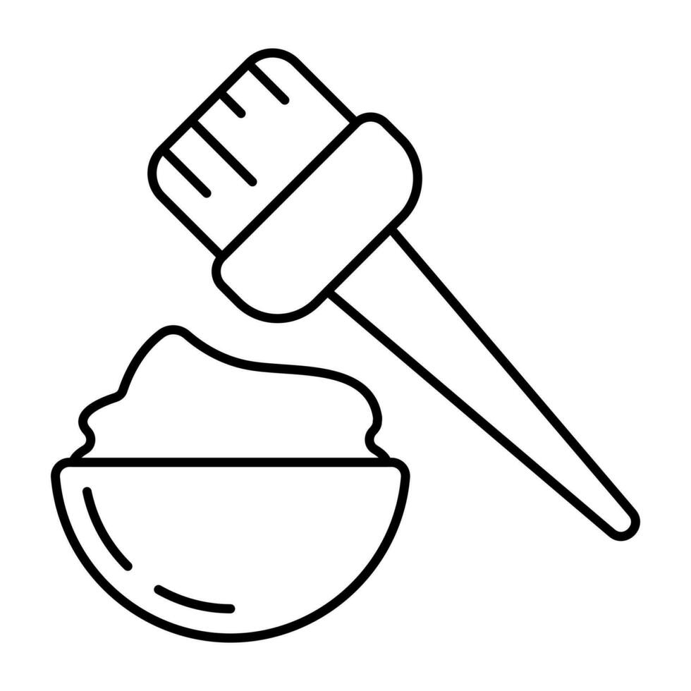 un editable diseño icono de blanqueador crema vector