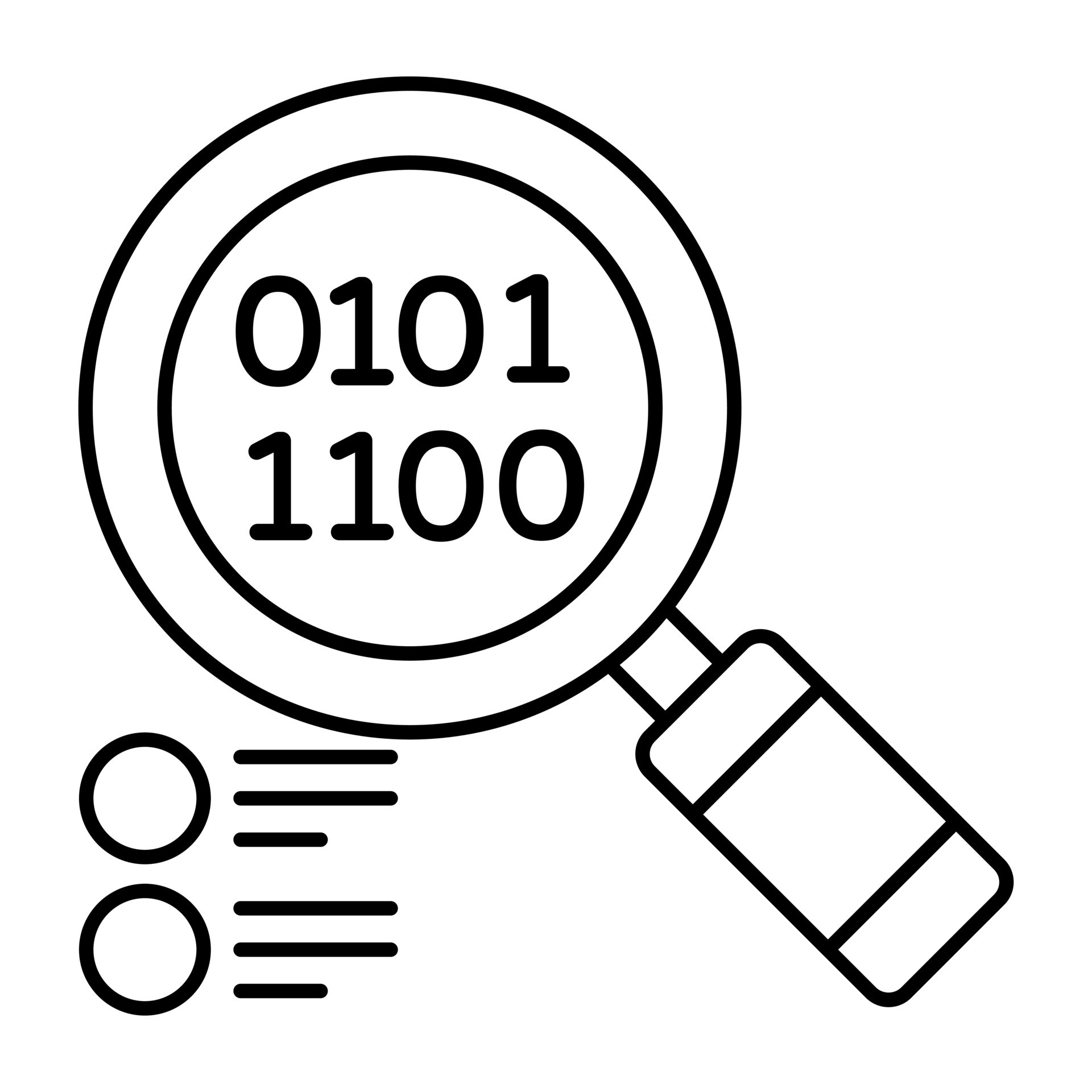 Trendy vector design of search binary data 24169178 Vector Art at Vecteezy