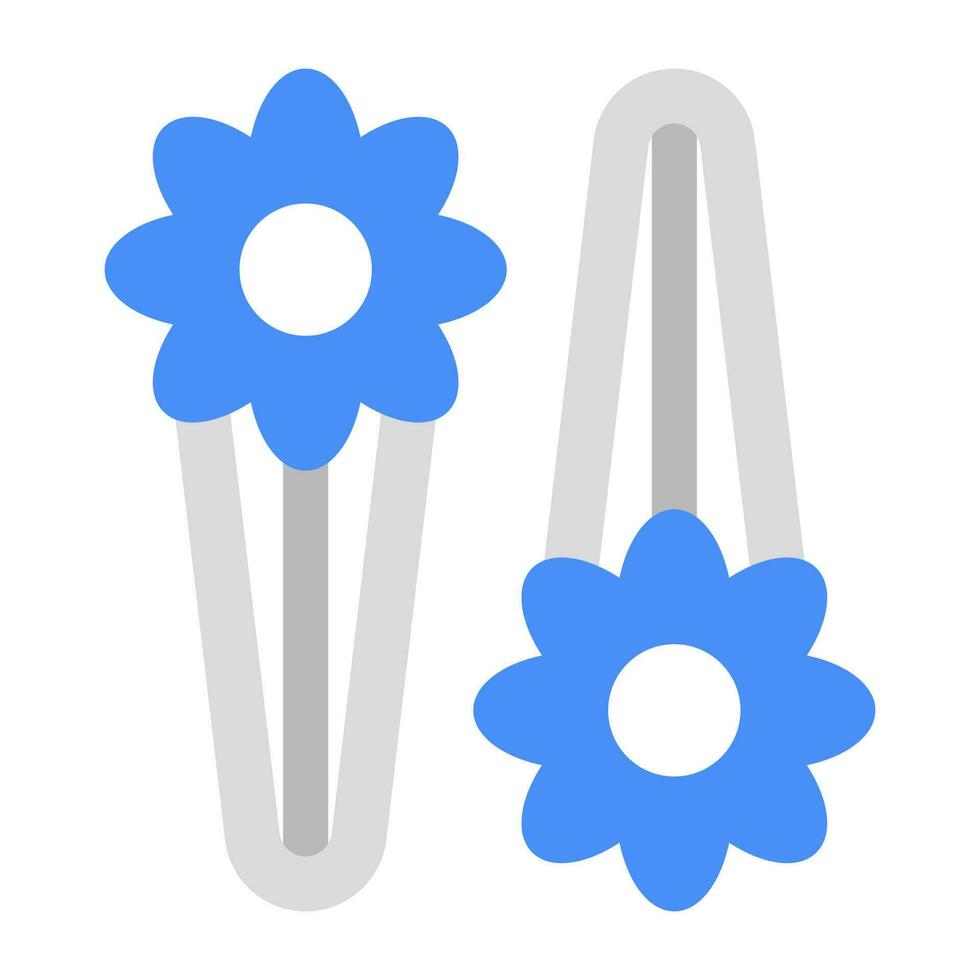 A beautiful design icon of hairpins vector