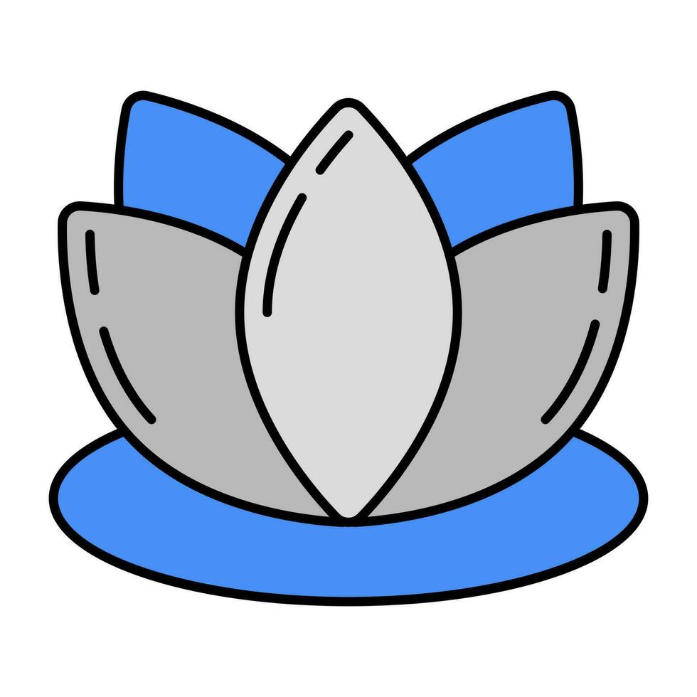 An icon design of lotus flower vector