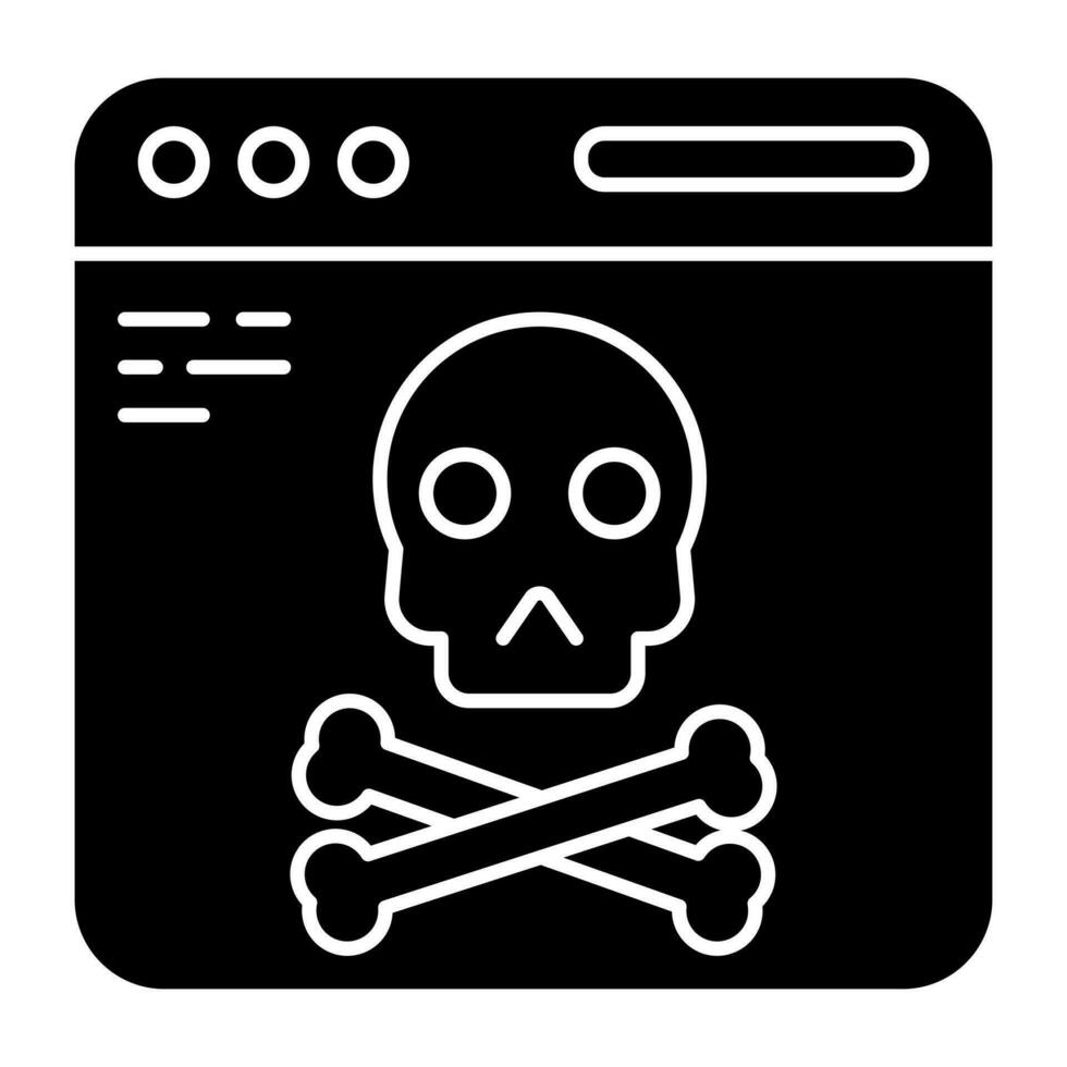 Premium download icon of web hacking vector