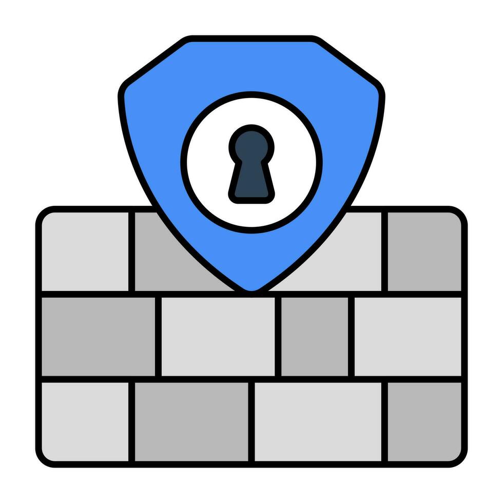 Premium download icon of secure wall vector